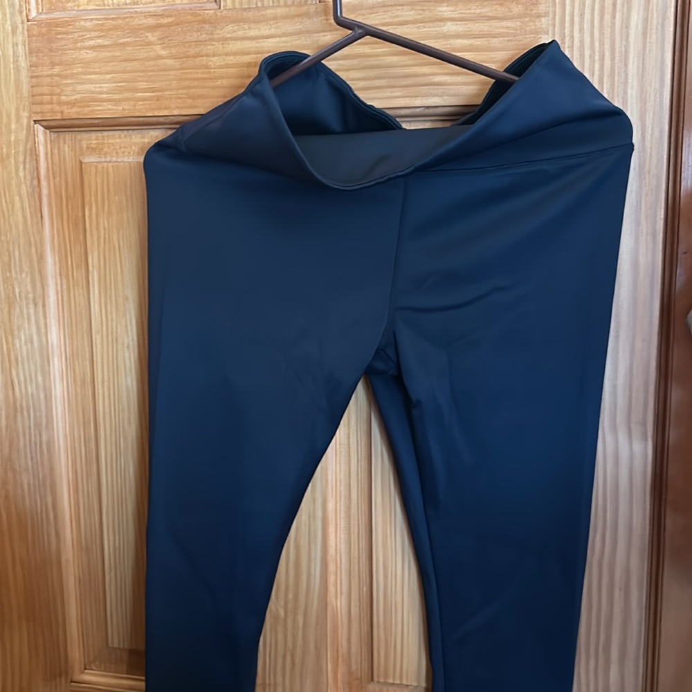 White birch, black thicker, stretch pants
